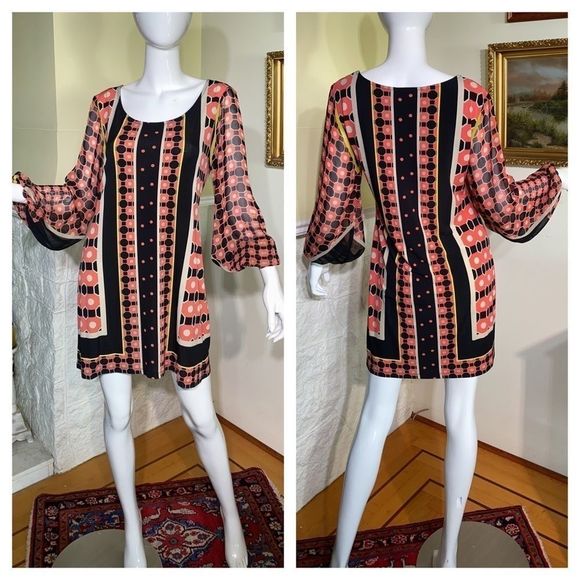 Style & Co. Dresses Style Co Op Art 7s Retro Style Mini Dress